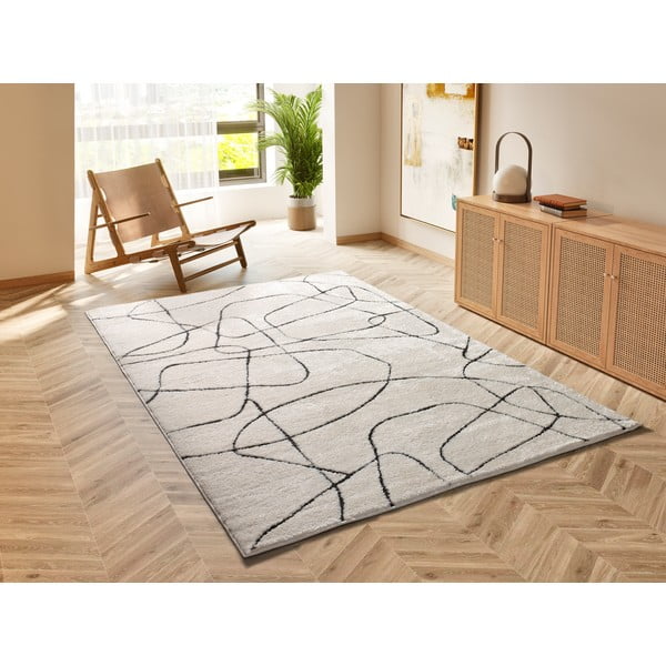 Cremefarbener Teppich 160 x 230 cm Blanche - Universal-image-1