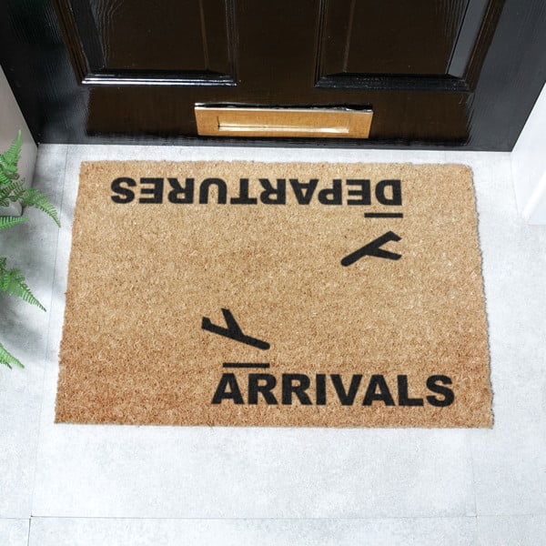 Fußmatte aus Kokosfasern, 40 x 60 cm Arrivals and Departures - Artsy Doormats-image-2