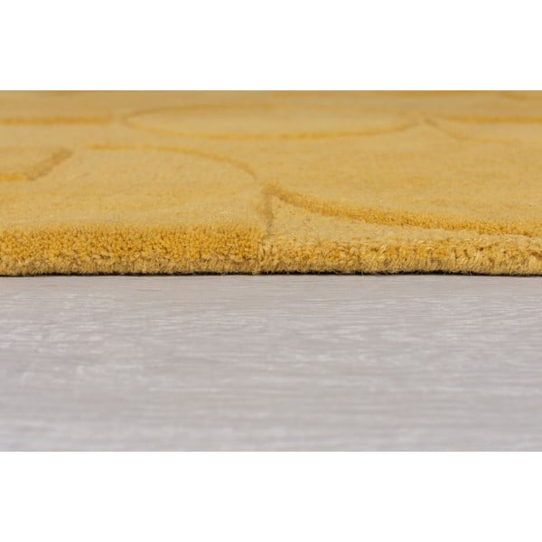 Gelber Wollteppich, 200 × 290 cm Gigi - Flair Rugs-image-4