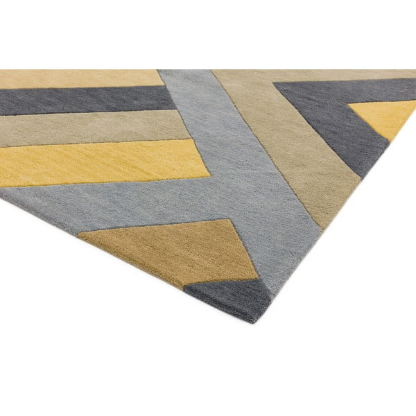 Gelber/grauer handgewebter Teppich 120x170 cm Reef – Asiatic Carpets-image-2