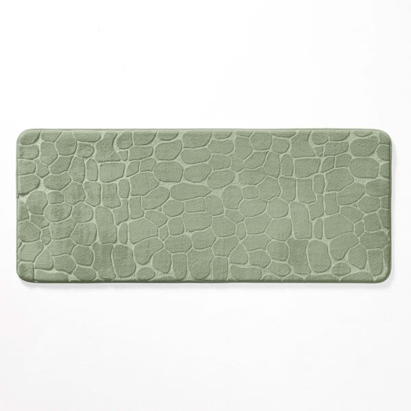 Grüner Badezimmerteppich 50 x 120 cm Ricochet - douceur d'intérieur