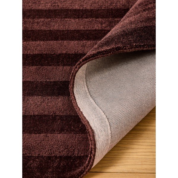 Weinroter, handgewebter Teppich aus recycelten Fasern, 160 x 230 cm, Connor – MADE-image-4