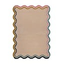 Cremefarbener, handgewebter Wollteppich, 120 x 170 cm Leo Scallop - Flair Rugs