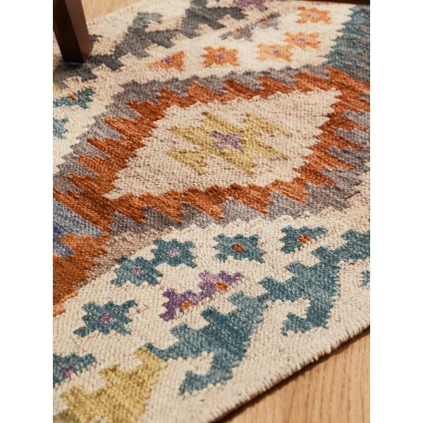 Doppelseitiger/handgewebter Läufer aus Wolle, 60 × 190 cm Kamal Oasis - Hanse Home-image-4