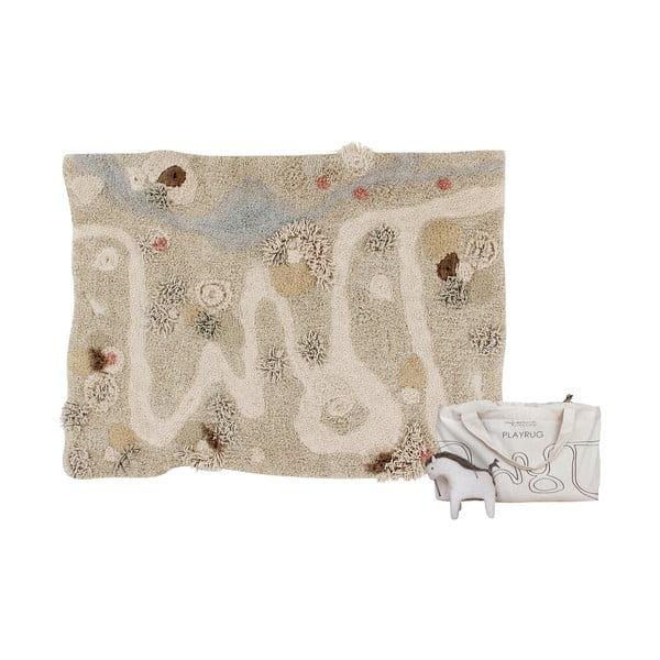 Beiger Spielteppich aus Baumwolle für Kinder, 120 x 160 cm Path of Nature - Lorena Canals-image-3