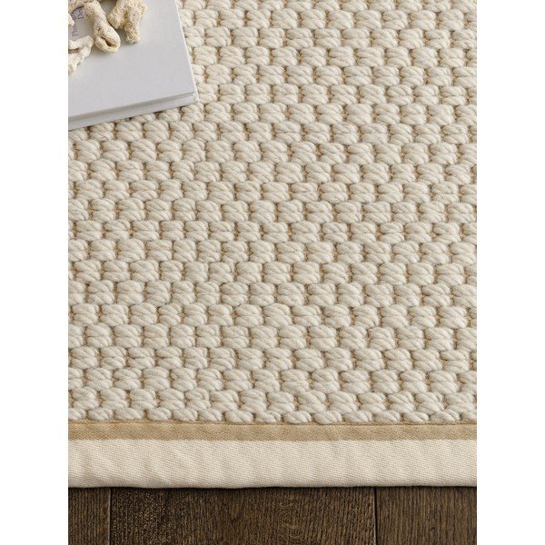 Cremefarbener, beidseitig nutzbarer/handgewebter Teppich mit Wollanteil, 160 × 240 cm Korra Double Loop - Asiatic Carpets-image-2