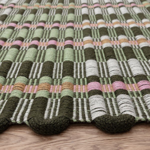 Khaki-farbiger, handgewebter Teppich, 160 × 230 cm Arden - Asiatic Carpets-image-2