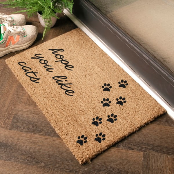 Fußmatte aus Kokosfasern, 40 x 60 cm Hope You Like Cats - Artsy Doormats-image-1