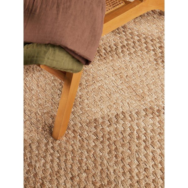 Doppelseitiger/handgewebter Jute-Teppich in Naturfarbe, 200 × 300 cm Fjord - Hanse Home-image-4