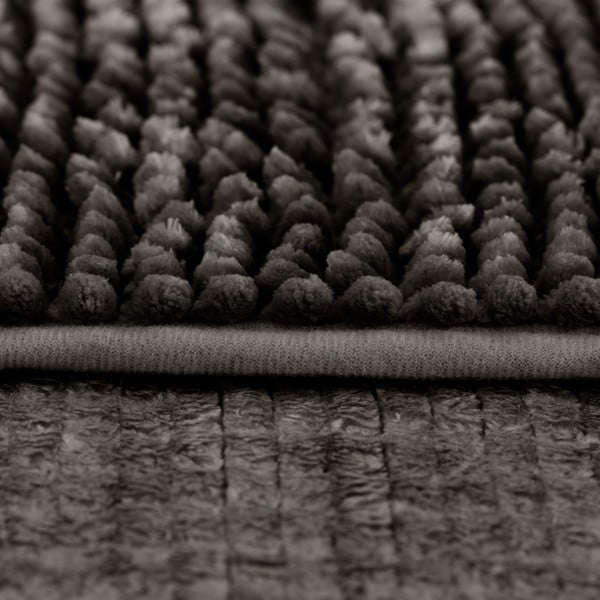 Dunkelgrauer Badezimmerteppich, 50 × 70 cm Bati - Restilo-image-4