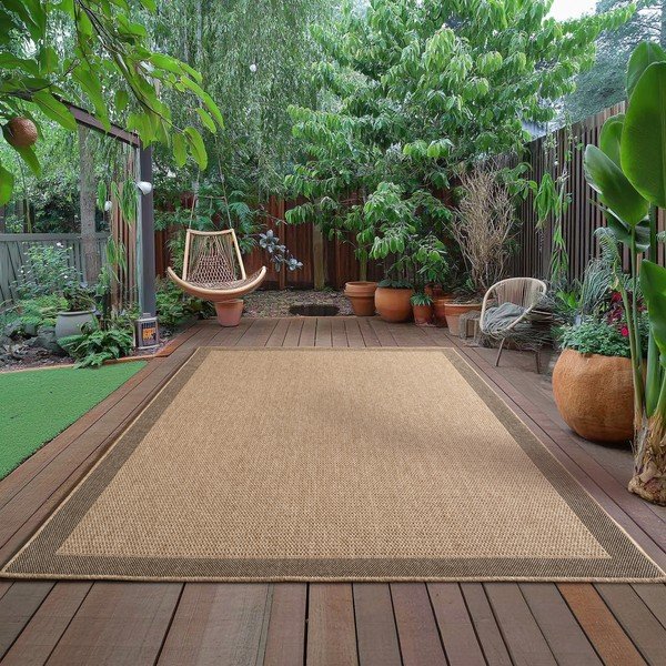 Brauner Teppich für den Innen- und Außenbereich, 160 x 230 cm Timber 1402 - Ayyildiz Carpets-image-1
