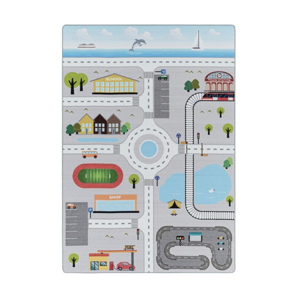 Grauer Kinderteppich 80 × 120 cm Play - Ayyildiz Carpets