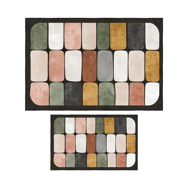 Badezimmervorleger im 2er-Set, 60 × 100 cm - Foutastic