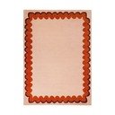 Orange/naturfarben, handgewebter Wollteppich, 200 × 290 cm Wiggle Wool - Flair Rugs