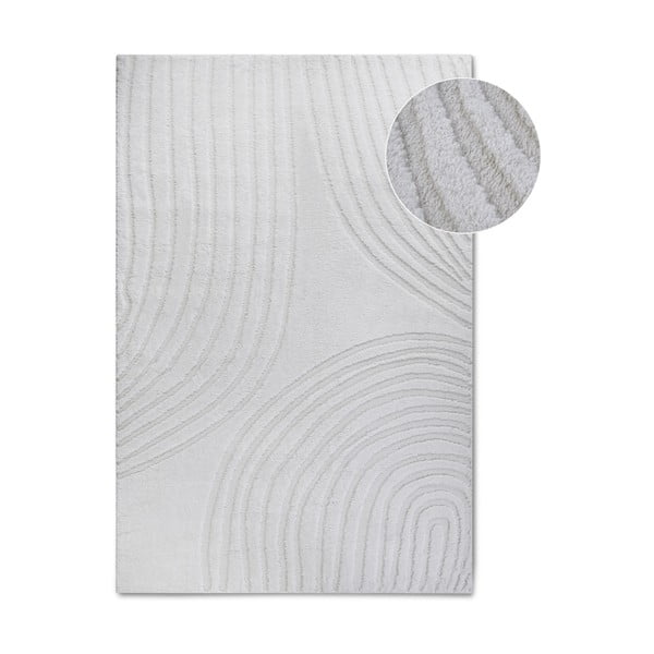 Cremefarbener Teppich 160 × 235 cm Pigment Cream White - Elle Decoration