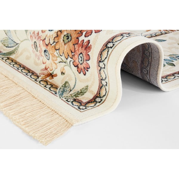 Cremefarbener Viskose-Teppich, 160 × 230 cm Oriental Flowers - Hanse Home-image-4