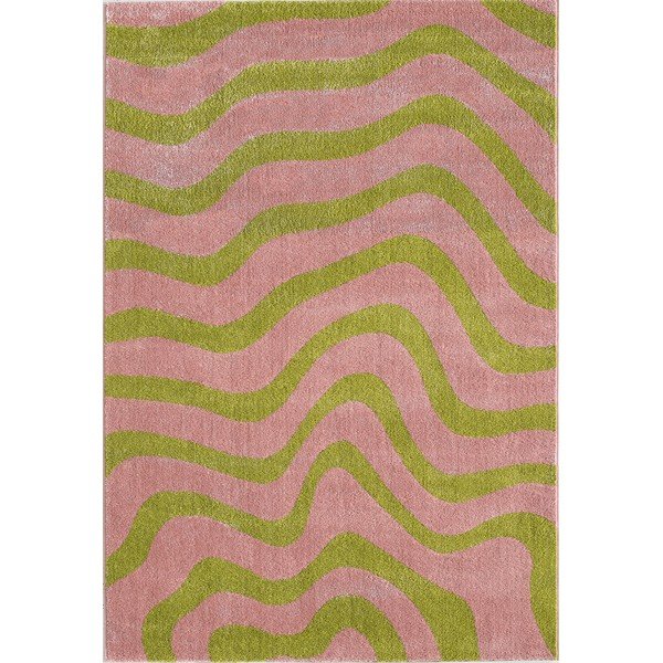 Grüner/rosa Teppich 160x230 cm Aurora – ESTE