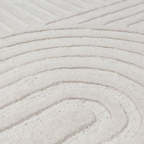 Handgewebter Wollteppich in Elfenbeinfarbe, 200 x 290 cm Zen Garden - Flair Rugs-image-2