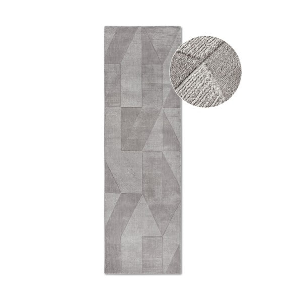 Grauer, handgewebter Wollläufer, 80 x 250 cm Ursule - Villeroy&Boch