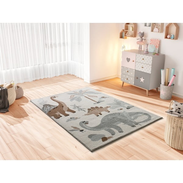 Cremefarbener Kinderteppich 120 x 170 cm Beats - Universal-image-1