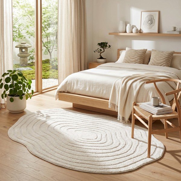 Cremefarbener Teppich 160 x 230 cm Pebble - ESTE-image-4