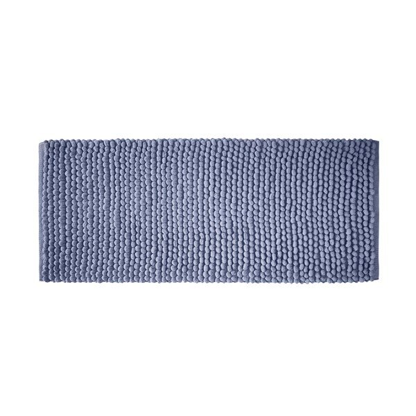 Blauer Badezimmerteppich, 50 × 120 cm Aspen Bobble - Bianca