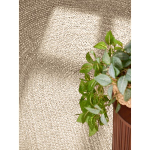 Cremefarbener, doppelseitiger/handgewebter Jute-Teppich, 160 × 230 cm Braided - Hanse Home-image-2