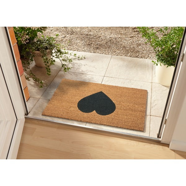 Fußmatte 45 × 75 cm Black Heart - Hanse Home-image-1