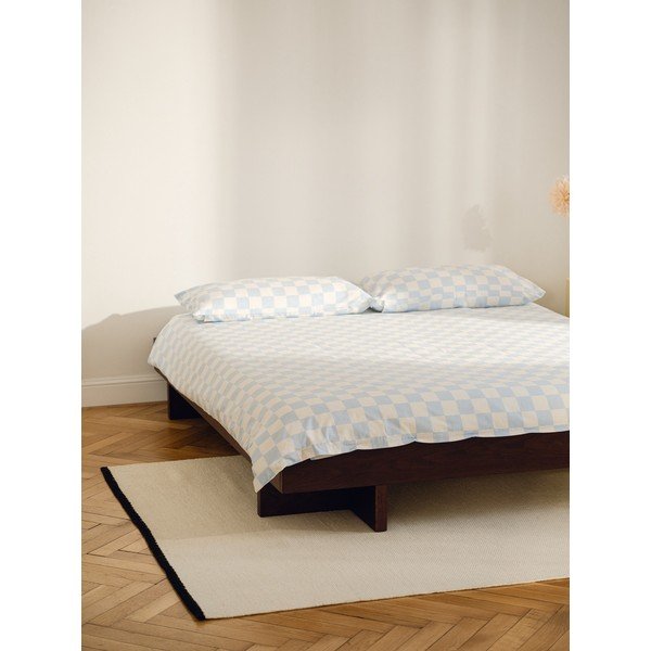 Beiger, handgewebter Wollteppich, 140 × 200 cm Mavi - noo.ma-image-1
