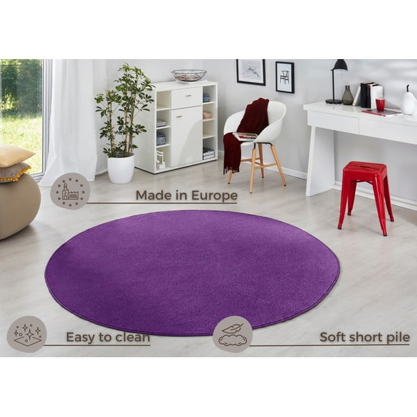 Dunkelvioletter runder Teppich, Ø 133 cm Fancy - Hanse Home-image-4