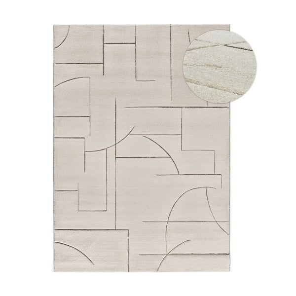 Cremefarbener Teppich 120 × 170 cm Lena - Universal