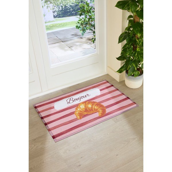 PVC-Fußmatte 40 × 70 cm Croissant Bonjour - Artsy Doormats-image-3