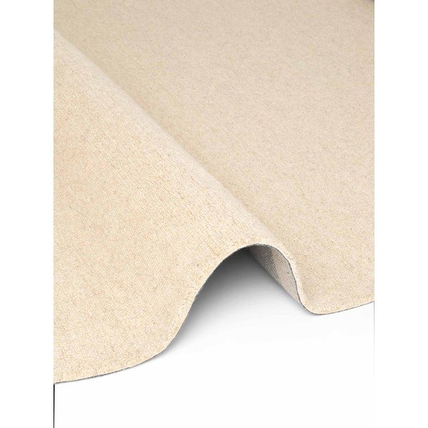 Beiger, handgewebter, runder Wollteppich, Durchmesser 160 cm Puristic Knots - Elle Decoration-image-4