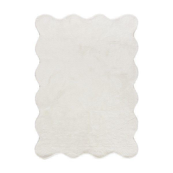 Weißer, waschbarer Teppich, 120 × 170 cm Mellow - Universal