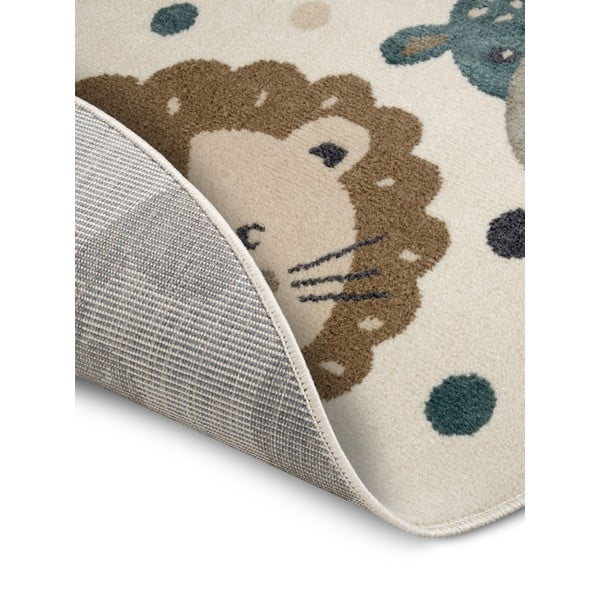 Beiger Kinderteppich, Durchmesser 140 cm Animal Party - Hanse Home-image-3