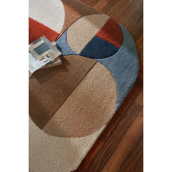 Handgewebter Wollteppich in Terrakotta-Farbe, 120 x 170 cm Mia Arch - Flair Rugs-image-2