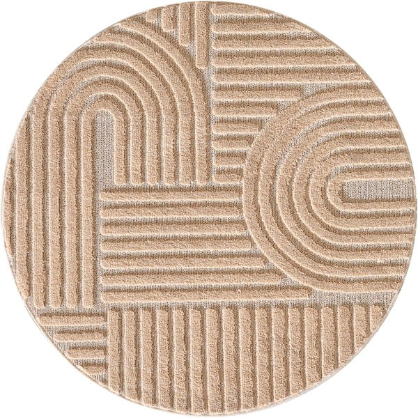 Hellrosa runder Teppich, Ø 160 cm Art 1121 - Ayyildiz Carpets