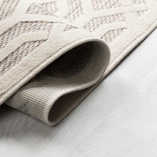 Beige Teppich für Innen- und Außenbereiche 80x150 cm Mondo – Flair Rugs-image-3