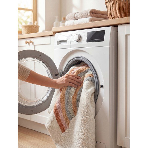 Cremefarbener, waschbarer/handgewebter Baumwoll-Kindenteppich, 140 x 200 cm Snuggle Petite - Hanse Home-image-3