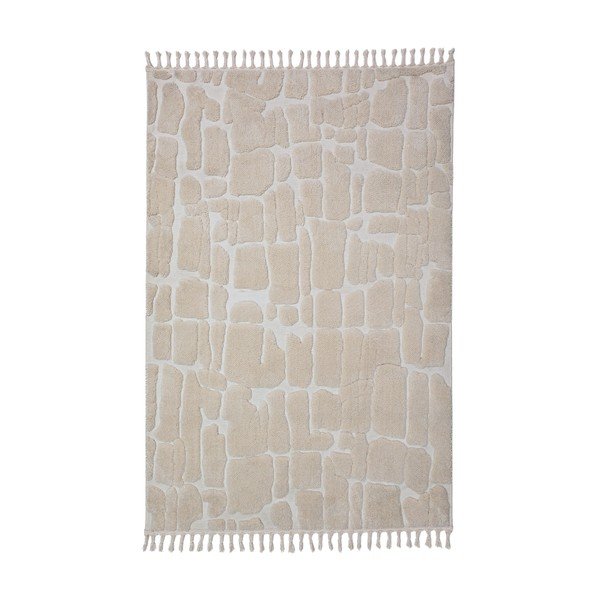Cremefarbener Teppich 160 x 230 cm Esra Cobbled - Flair Rugs