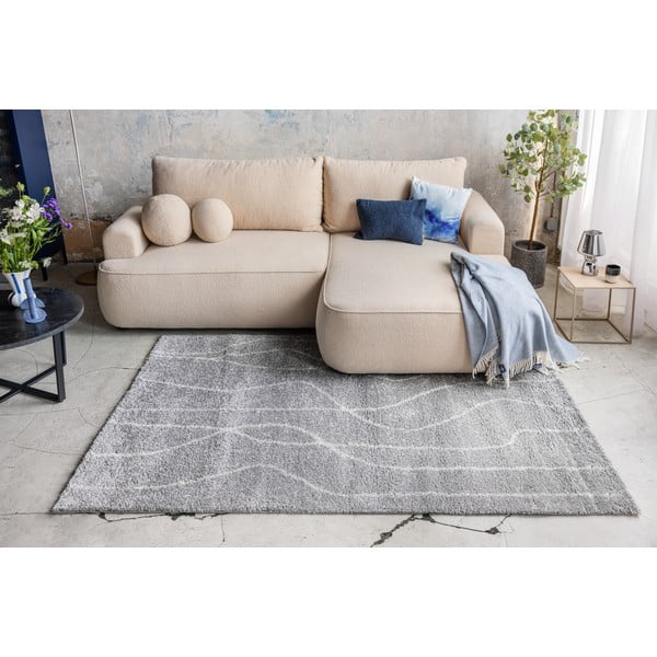 Grauer Teppich 80 × 150 cm Routa - Universal-image-1