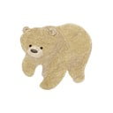 Beiger, waschbarer, handgewebter Baumwoll-Kinderteppich, 120 x 122 cm Bear - Lorena Canals