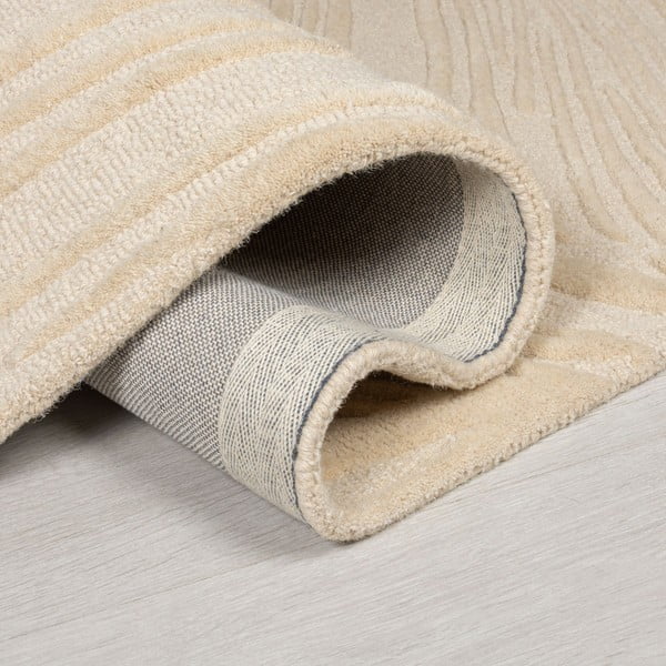 Beiger Wollteppich, Läufer, 60 × 230 cm Lino Leaf - Flair Rugs-image-2