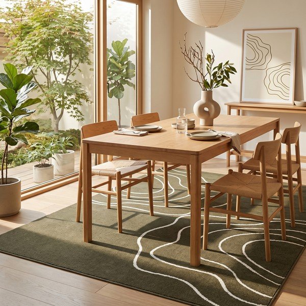 Grüner Teppich 120x170 cm Pulse – ESTE-image-1
