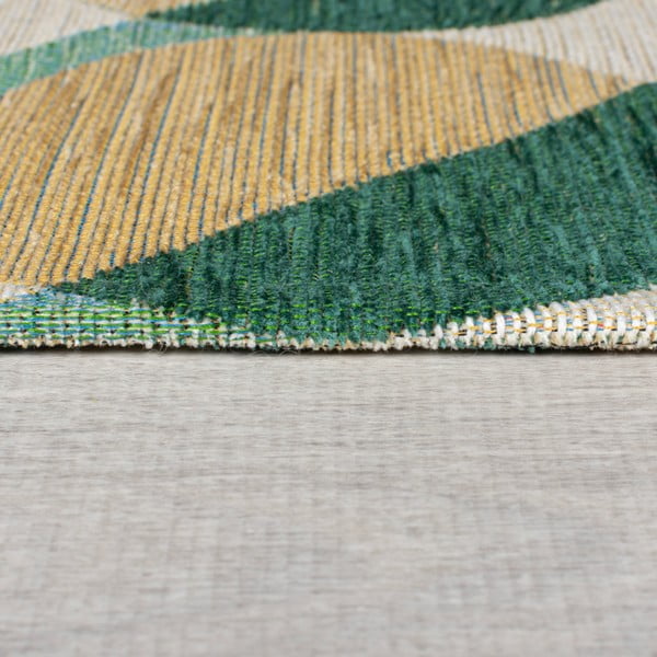Gelb-grüner Läufer 60 × 230 cm Carlos Circle Geo - Flair Rugs-image-4