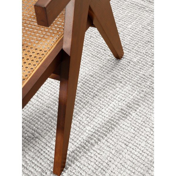 Hellgrauer, beidseitig nutzbarer/handgewebter runder Jute-Teppich, Durchmesser 160 cm Bouclé Jaipur - Hanse Home-image-4