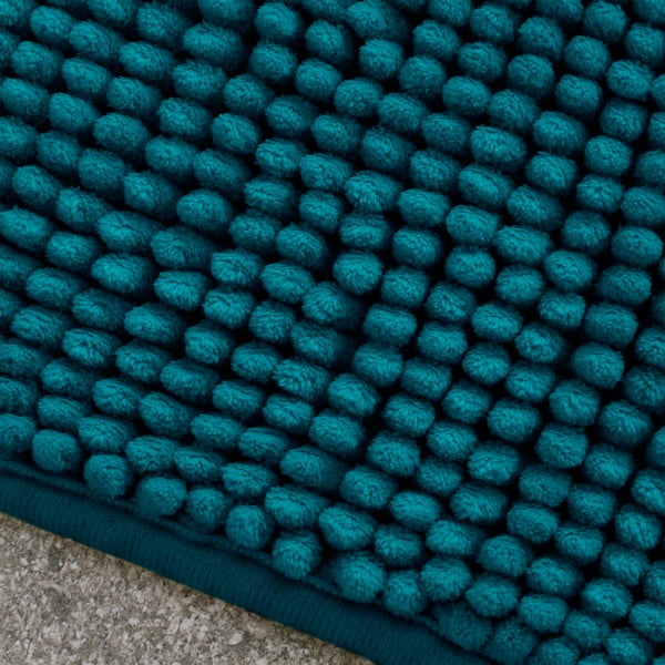 Grün-blauer Badezimmerteppich, 50 x 80 cm Bobble - Catherine Lansfield-image-2