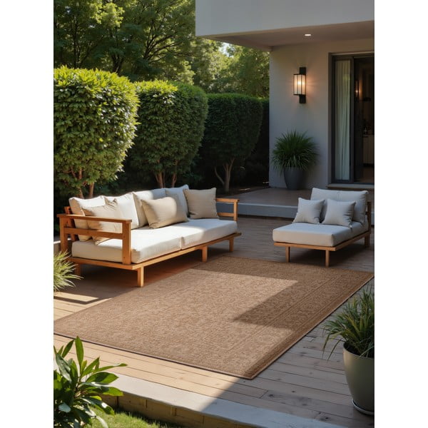 Teppich für den Innen- und Außenbereich in Beige und Elfenbein, 200 × 290 cm Duet Kona - Hanse Home-image-1