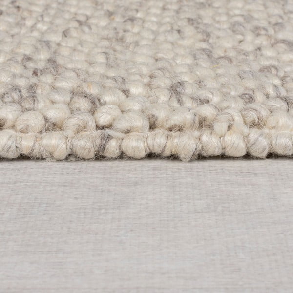 Cremefarbener, handgewebter Teppich mit Wollanteil, 120 x 170 cm Minerals Border - Flair Rugs-image-4