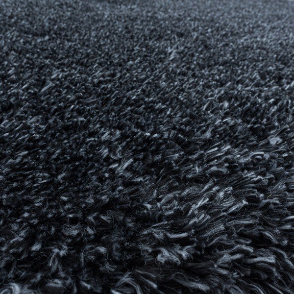 Anthrazitfarbener runder Teppich, Durchmesser 80 cm Fluffy - Ayyildiz Carpets-image-2